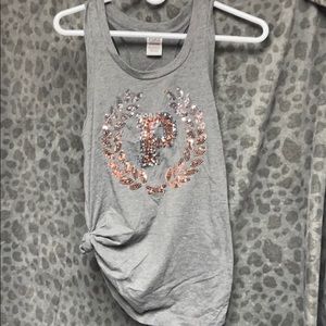 Grey Pink VS tank top